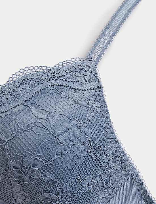 Jasmine Lace Wired Plunge Bra A-E