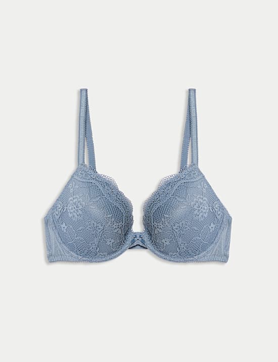 Jasmine Lace Wired Plunge Bra A-E