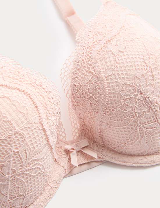 Jasmine Lace Wired Plunge Bra A-E