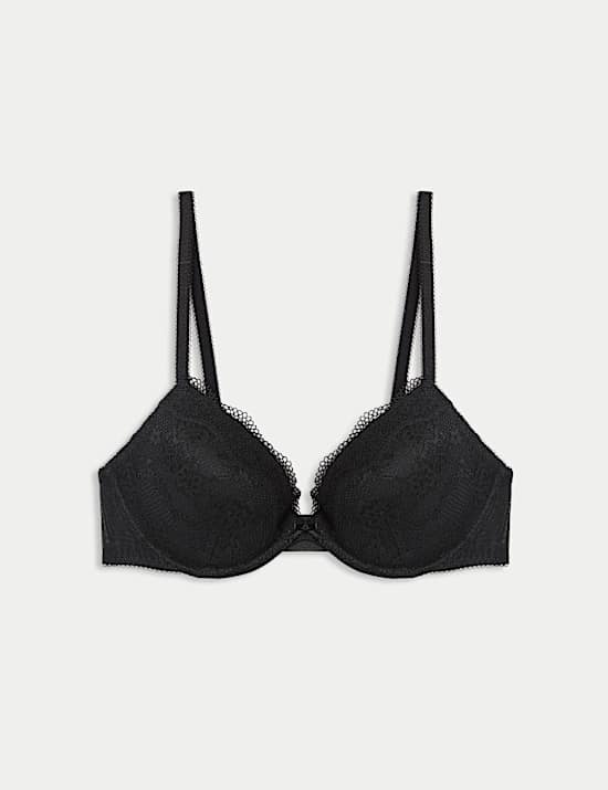 Jasmine Lace Wired Plunge Bra A-E