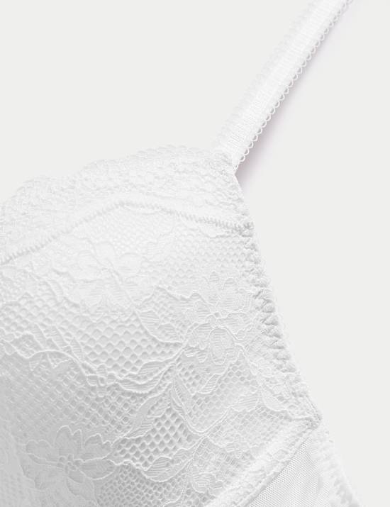 Jasmine Lace Wired Plunge Bra A-E