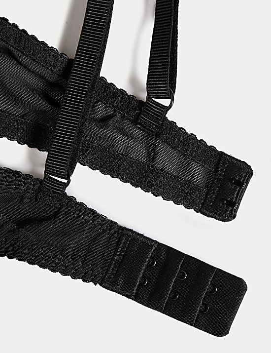 Εμπριμέ σουτιέν A-Ε με μπανέλα, βαθύ ντεκολτέ και δαντέλα στο τελείωμα