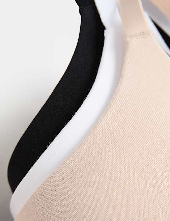 3pk Wired Full Cup T-Shirt Bras F+