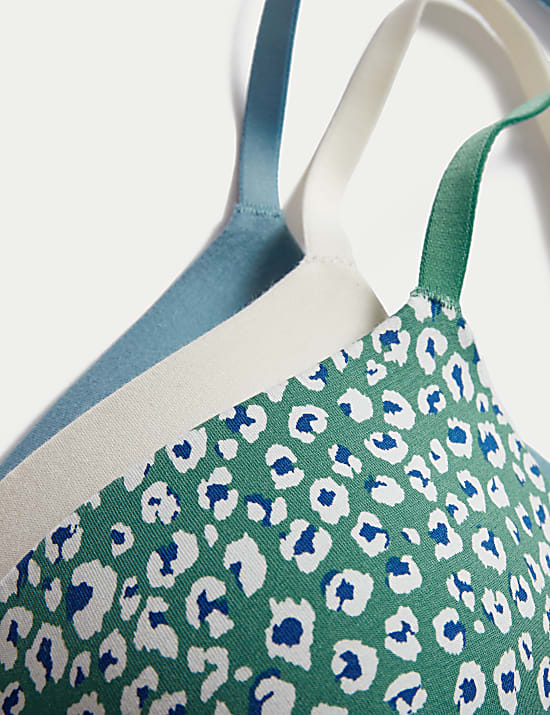 3 pak Bra Kaus Oblong Bahan Katun Berkawat A-E