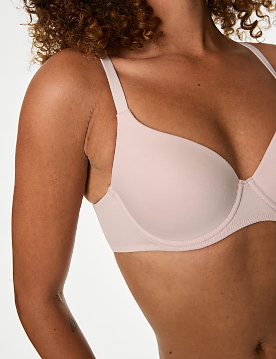 3pk Wired Full Cup T-Shirt Bras A-E