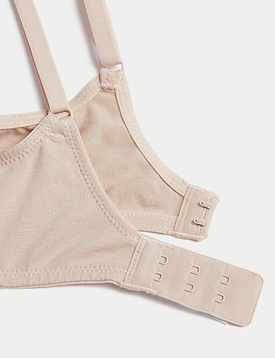 3pk Cotton Rich Wired Balcony Bras A-E