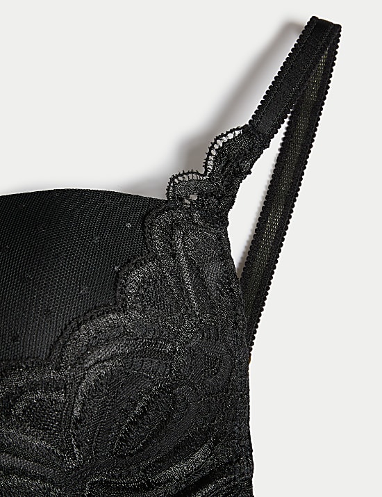 Amelia Lace Wired Plunge Bra (A-E)