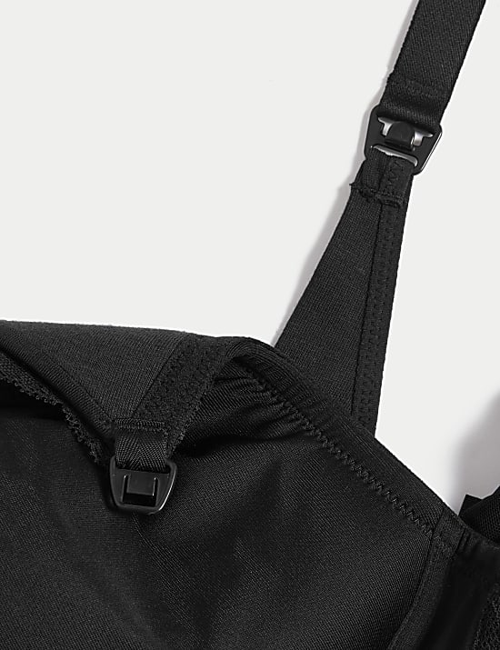 Lot de 2 soutiens-gorge de maternité et d’allaitement avec bordures en dentelle, bonnets B à G