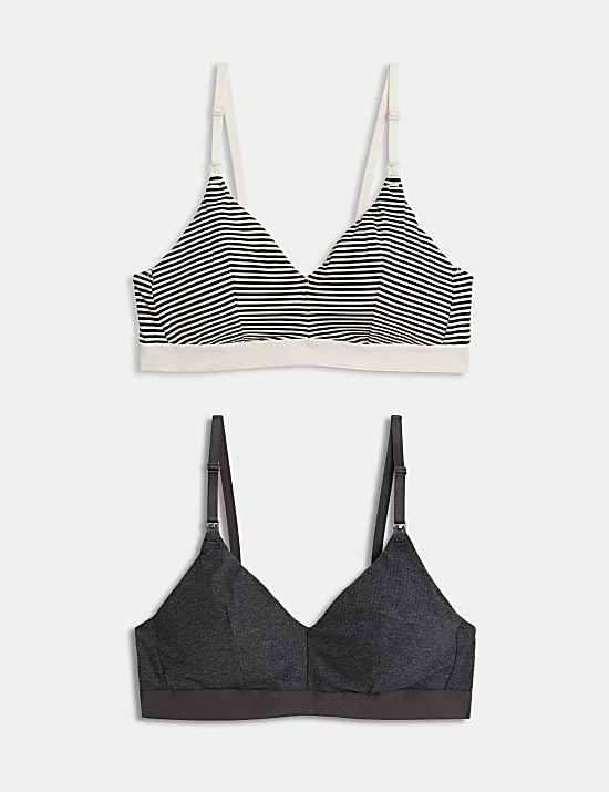 2pk Non Wired Nursing Bras A-E