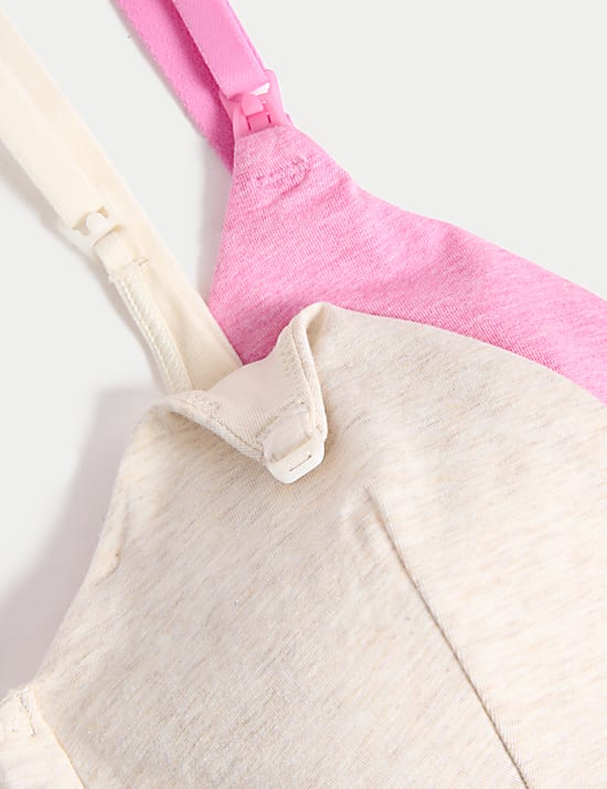 Lot de 2 soutien-gorges d'allaitement sans armatures, bonnets A à D