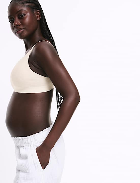 Lot de 2 soutien-gorges d'allaitement sans armatures, bonnets A à D