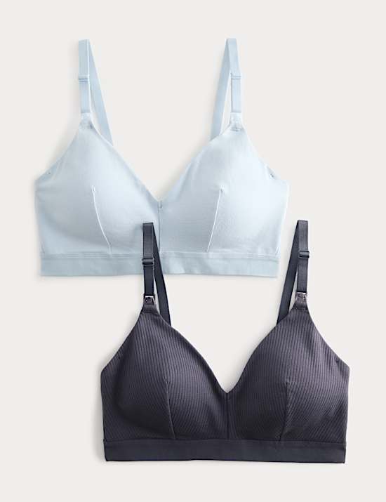2pk Non Wired Nursing Bras A-D