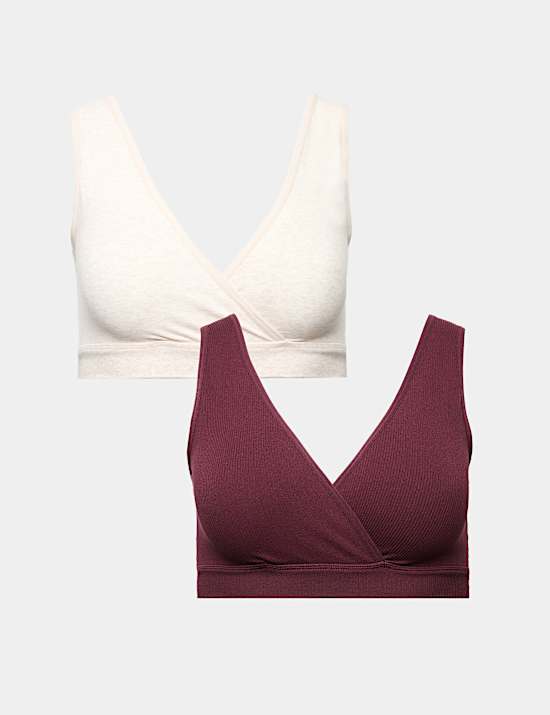 2pk Lounge Nursing Maternity Bras