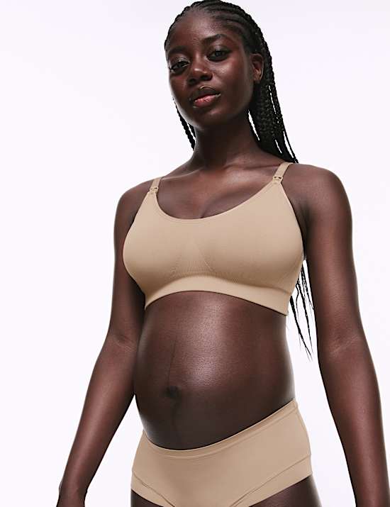 Lot de 2 soutiens-gorge d’allaitement sans coutures à bonnets emboîtants