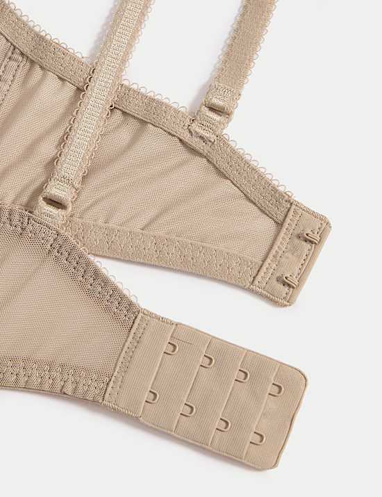 Soutien-gorge de maternité et allaitement sans armature orné de dentelle jasmin, bonnets B à H