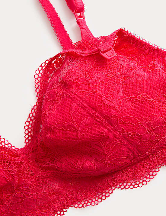 Jasmine Lace Non Wired Maternity Nursing Bra B-H