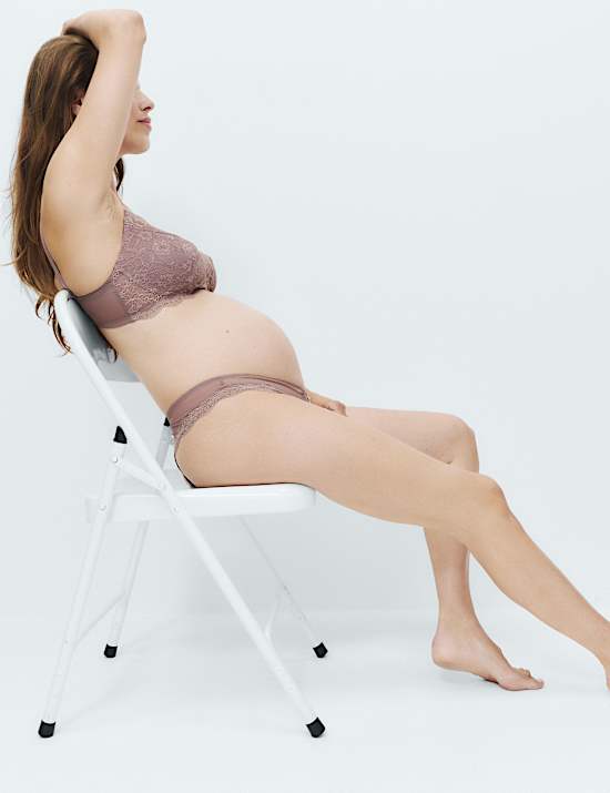 Jasmine Lace Non Wired Maternity Nursing Bra B-H