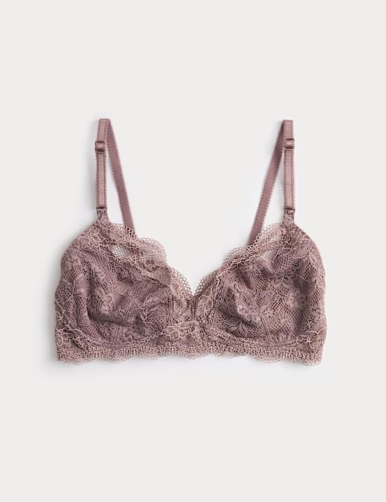 Jasmine Lace Non Wired Maternity Nursing Bra B-H