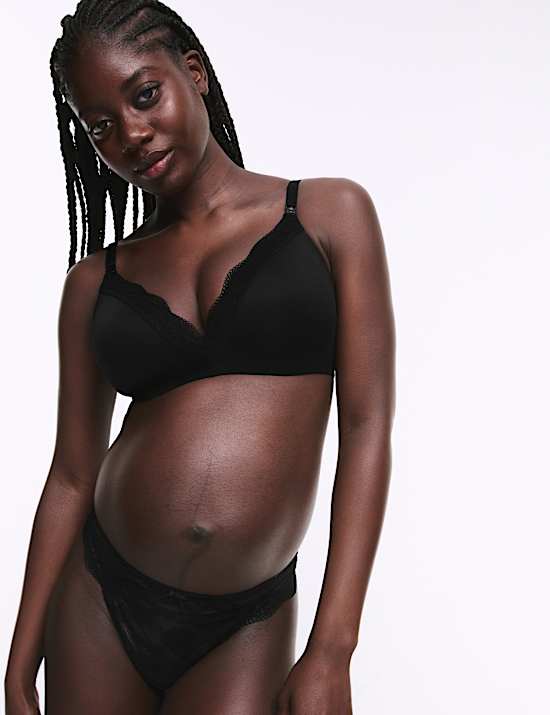 2pk Jasmine Lace Trim Maternity Nursing Bra B-G