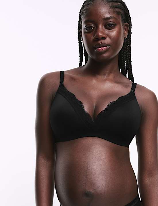 2pk Jasmine Lace Trim Maternity Nursing Bra B-G