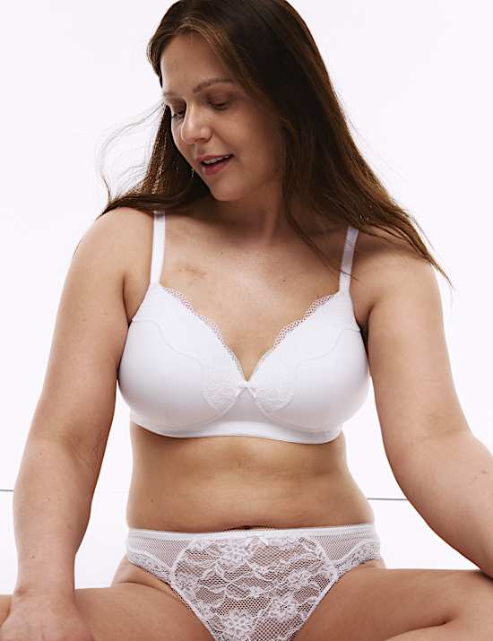 Jasmine Lace Non Wired Post Surgery Bra (A-E)