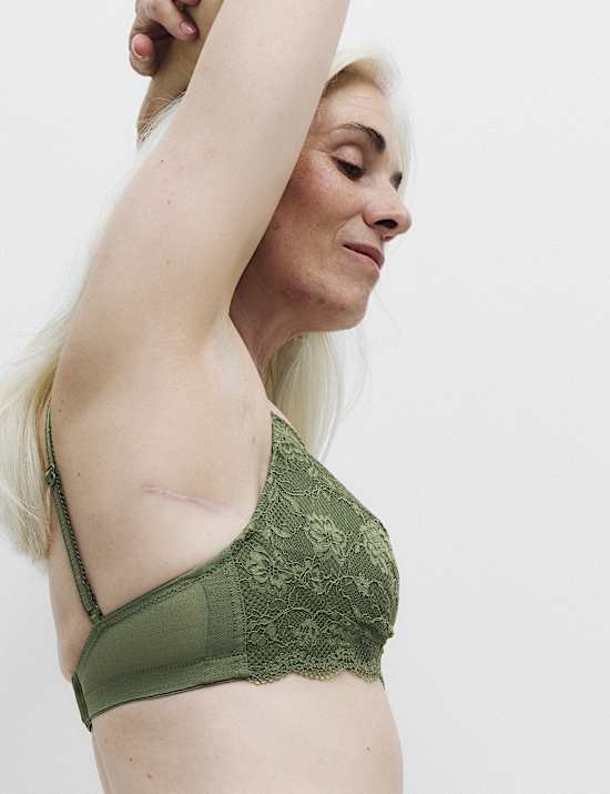 Jasmine Lace Non Wired Post Surgery Bra (A-E)