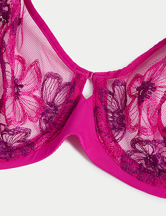 Embrace Embroidered Wired Full Cup Bra A-E