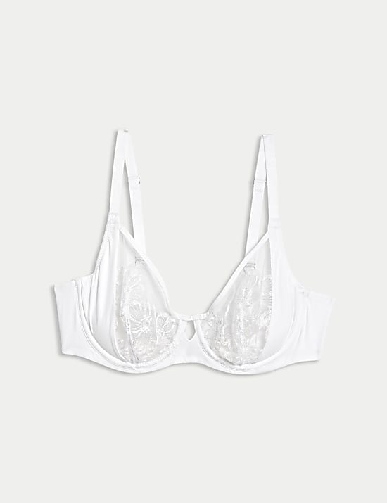 Embrace Embroidered Wired Full Cup Bra A-E