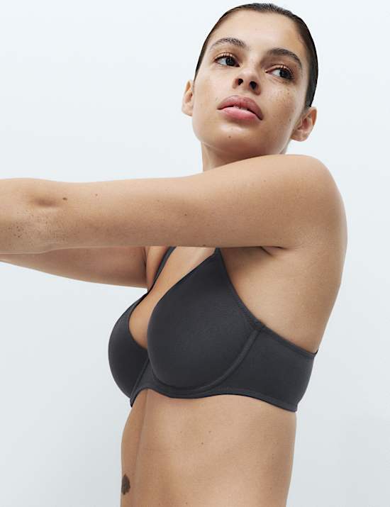 3 Pack Cotton Rich Wired Full Cup Bras A-E