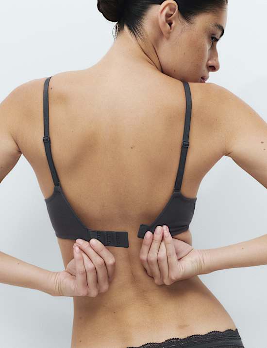 3 Pack Cotton Rich Wired Full Cup Bras A-E