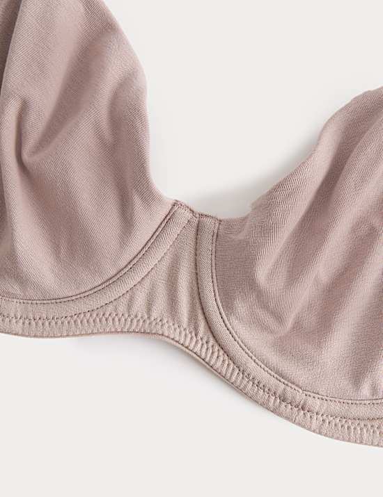 3 Pack Cotton Rich Wired Full Cup Bras (A-E)