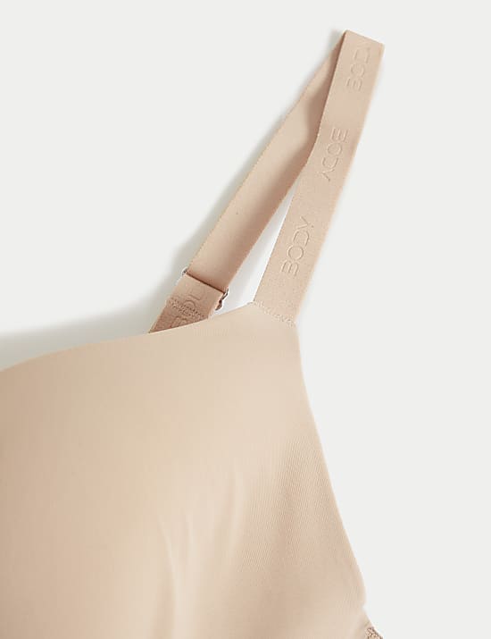 חזיית טי-שירט בשילוב Flexifit™‎ עם ברזלים וקאפ מלא במידות ‏‏A-E‏‏