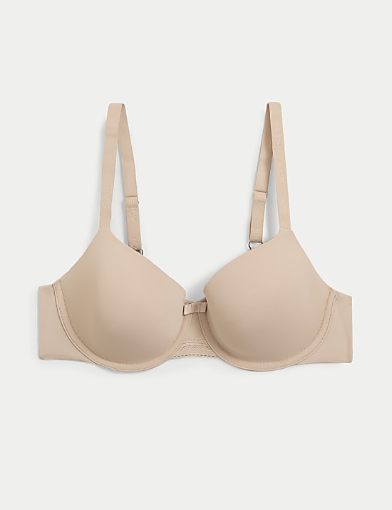 חזיית טי-שירט בשילוב Flexifit™‎ עם ברזלים וקאפ מלא במידות ‏‏A-E‏‏