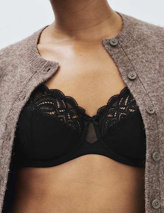 2 Pack Amelia Lace Wired Full Cup Bra (A-E)