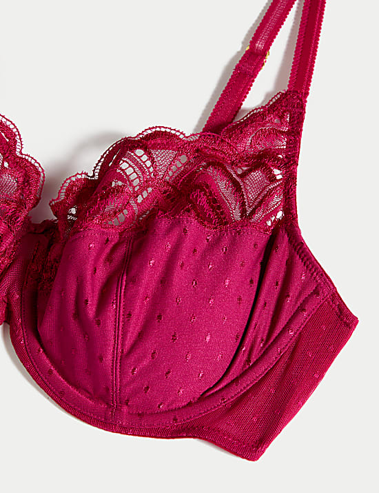 Soutien-gorge à armature orné de dentelle Amelia (bonnets emboîtants A à E)