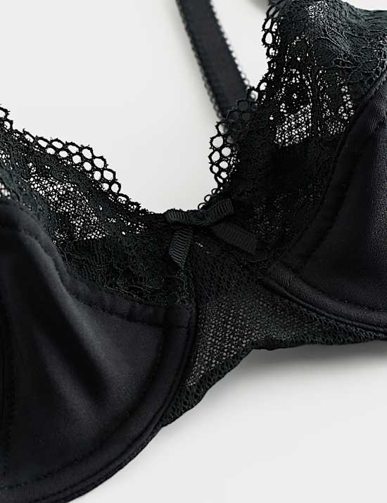 Balkonov&eacute; podprsenky Jasmine s kosticemi a krajkou, sada 2 kusů (A-E)