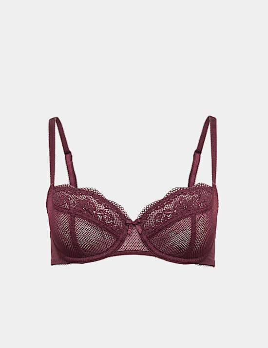 Jasmine Lace Wired Balcony Bra A-E