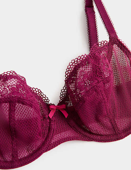 Jasmine Lace Wired Balcony Bra A-E