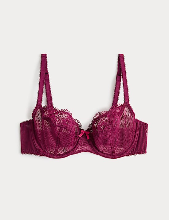 Jasmine Lace Wired Balcony Bra A-E