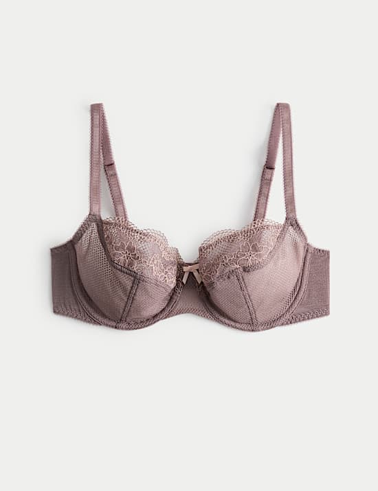 Jasmine Lace Wired Balcony Bra A-E