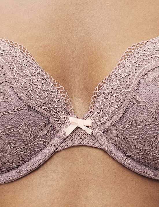 מארז 2 חזיות תחרה Jasmine עם ברזלים וחצי קאפ (מידות A-E)