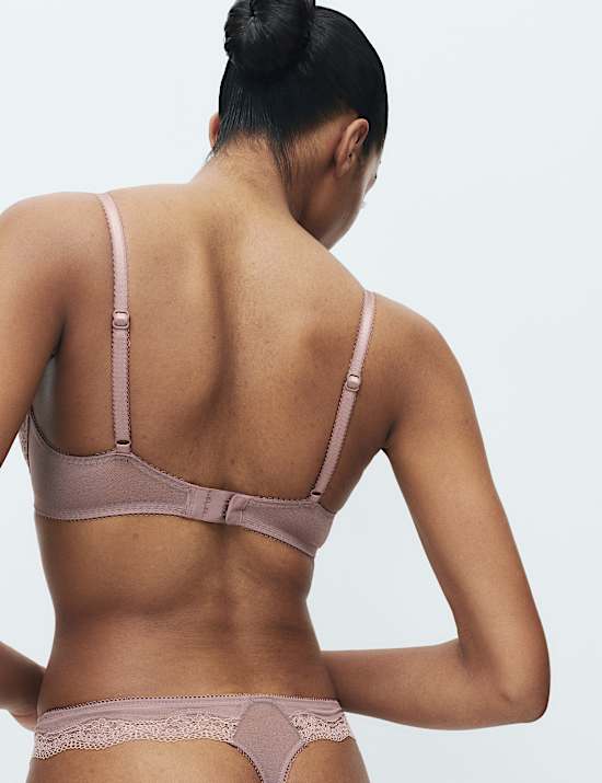 מארז 2 חזיות תחרה Jasmine עם ברזלים וחצי קאפ (מידות A-E)