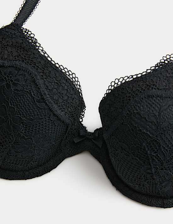 2 Pack Jasmine Lace Wired Demi Cup Bras (A-E)