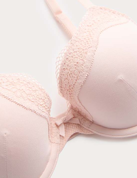 Jasmine Lace Wired Demi Cup Bra (A-E)