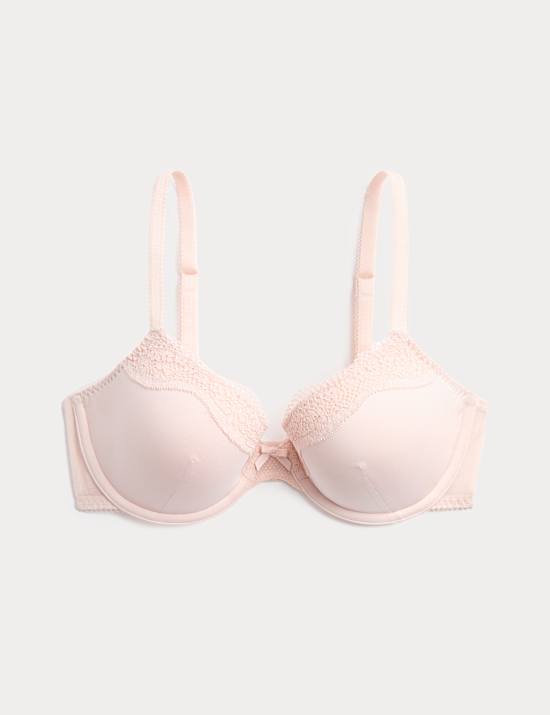 Jasmine Lace Wired Demi Cup Bra (A-E)