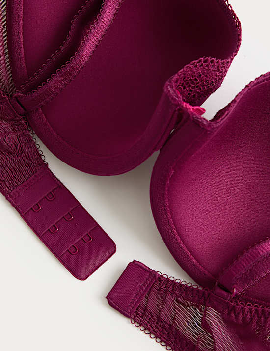 Jasmine Lace Wired Demi Cup Bra (A-E)