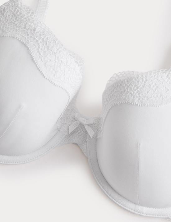 Jasmine Lace Wired Demi Cup Bra (A-E)