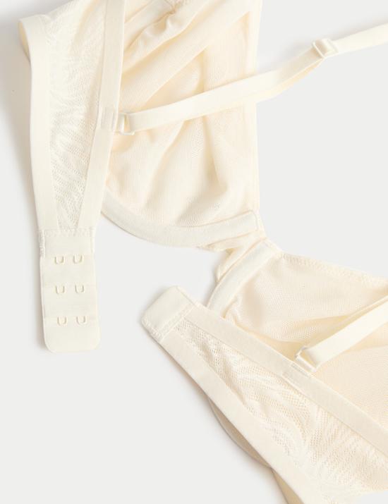 Body Lace Wired Demi Cup Bra (A-E)