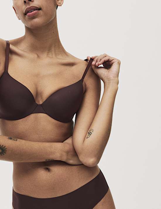 Body Invisibles&trade; Padded Wired Demi Cup Bra (A&ndash;E)