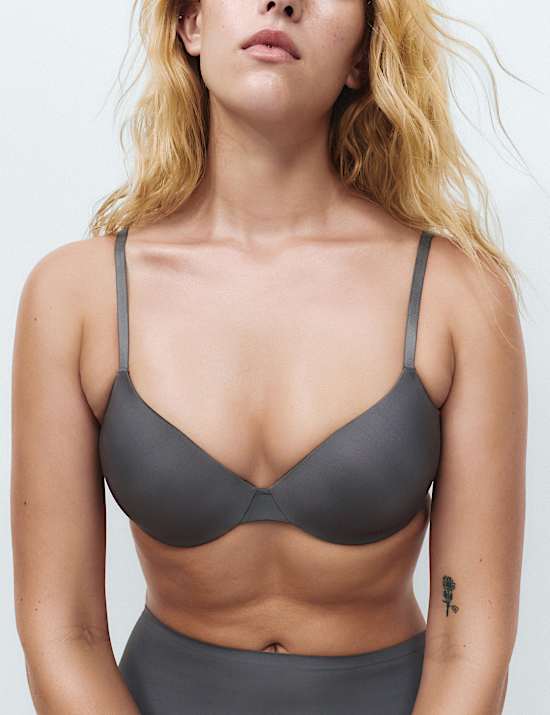 Body Invisibles&trade; Padded Wired Demi Cup Bra A&ndash;E